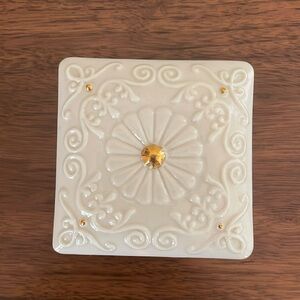 Lenox Carved Music Box 2.75 inches